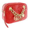 Versace Jeans Couture High Risk Red Square Star Quilted Charm Embellished Crossbody Bag