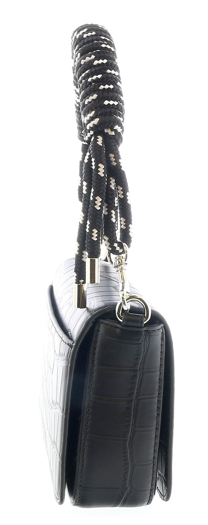 Versace Jeans Couture Black Rope Handle Crossbody Bag