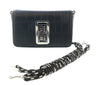 Versace Jeans Couture Black Rope Handle Coc Embossed Crossbody Bag