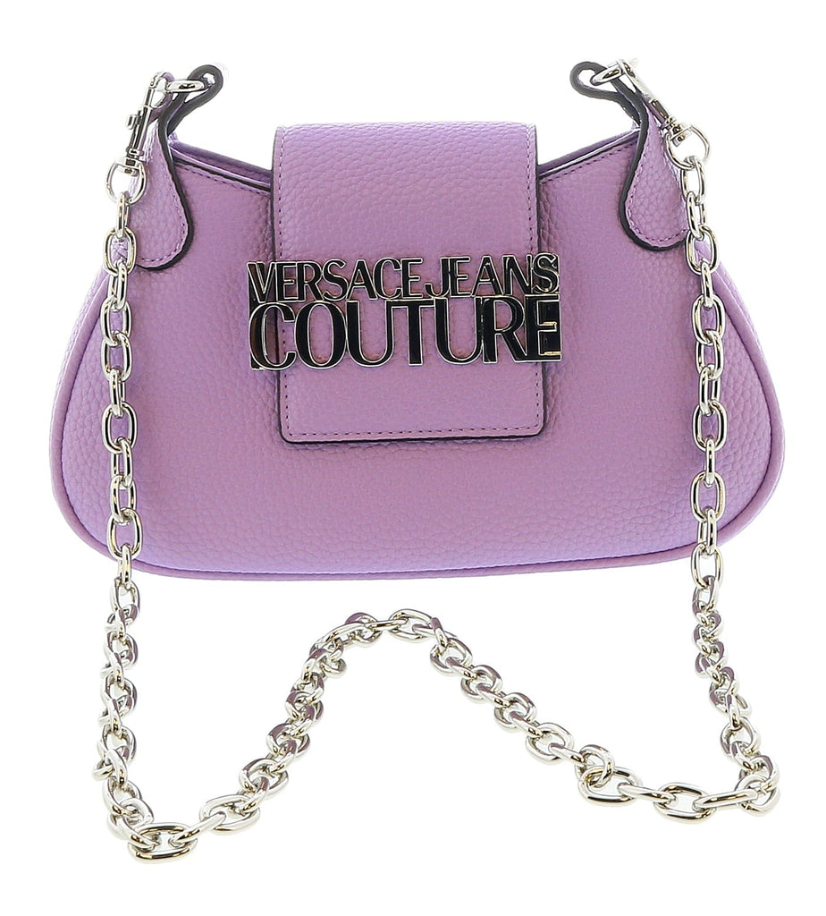 Versace Jeans Couture Lilac Half Moon Signature Closure Hobo Bag