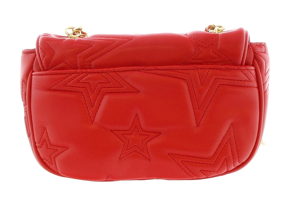 Versace Jeans Couture  Red Star Quilted Charm Embellished Crossbody Bag