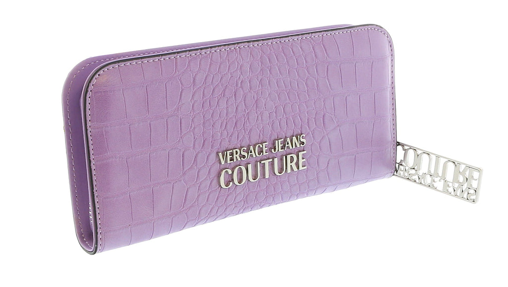 Versace Jeans Couture Lilac  Embossed Continental Wallet