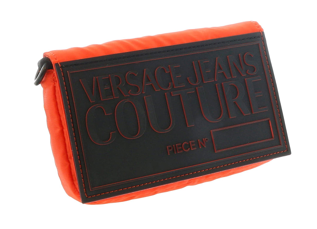 Versace Jeans Couture Flame Orange Technicolor Fabric Signature Crossbody Bag