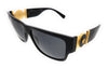 Versace  Black Rectangular Sunglasses