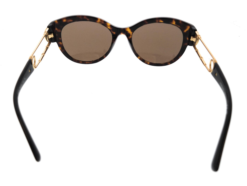 Versace 0VE4389 108/73 Havana Cat Eye Sunglasses