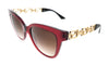 Versace  Bordeaux-Gold Cat Eye Sunglasses