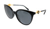 Versace  Round Black Sunglasses