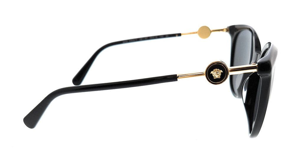 Versace 0VE4404F GB1/87 Round Black Sunglasses