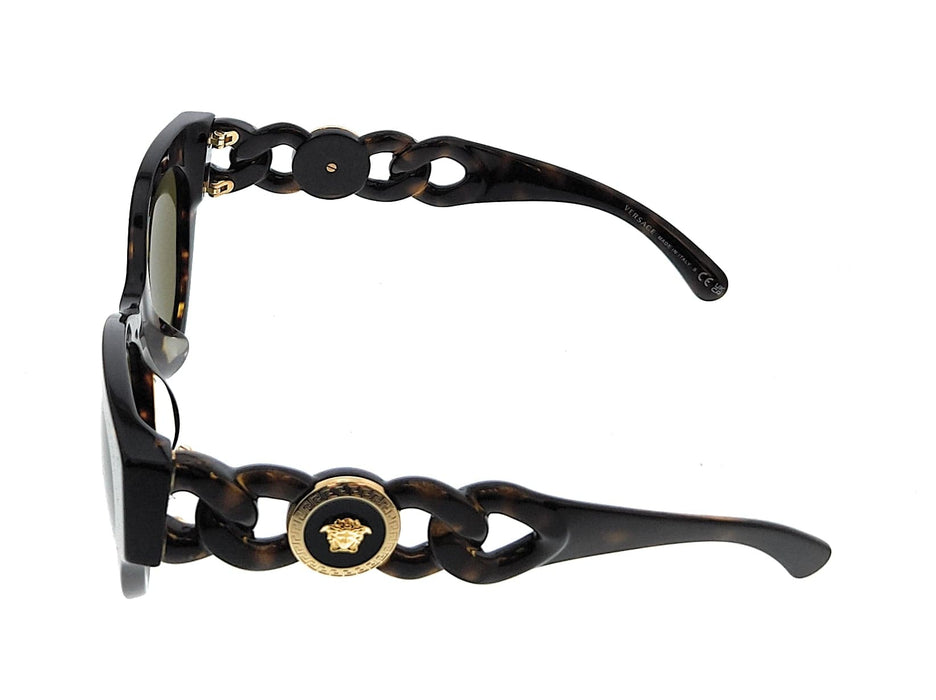 Versace 0VE4408F 108/73 Havana Cat Eye Sunglasses