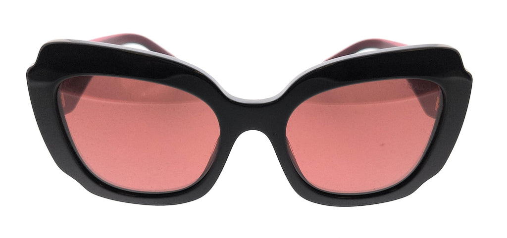 Prada 0PR 16YS 1AB06Q Black/Red Sunglasses