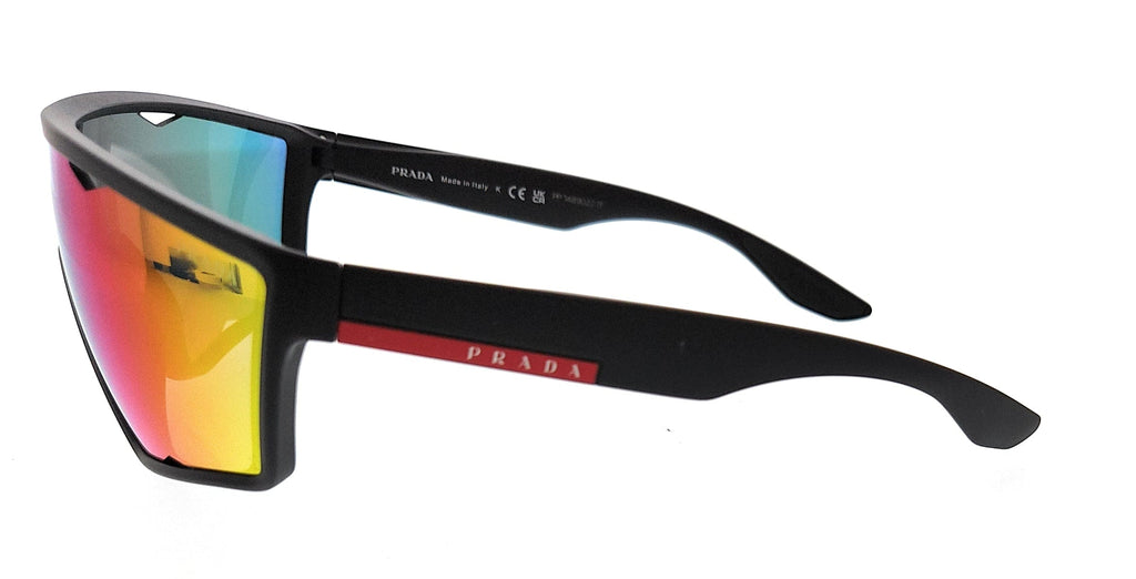 Prada Linea Rossa 0PS 09US DG09Q1 Black Shield Sunglasses