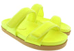 Gia Borghini Acid Lime Gia x Pernille Double Strap Leather Slides 8