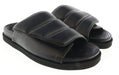 Gia Borghini Black Padded Leather Slides