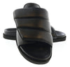 Gia Borghini Black Padded Leather Slides