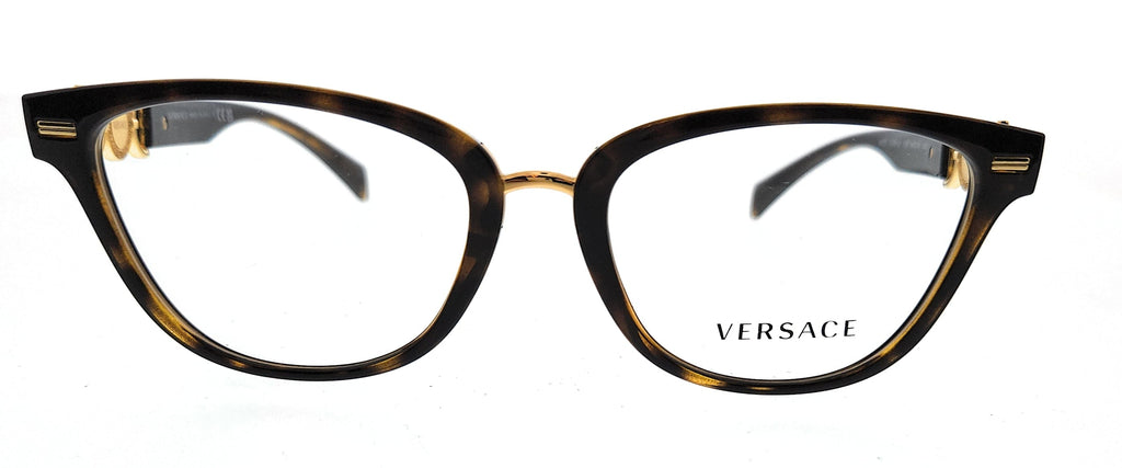 Versace 0VE3336U 108 Full Rim Havana Cat Eye Eyeglasses