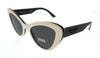 Prada  Full Rim White Black Cat Eye Sunglasses