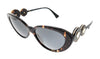 Versace  Full Rim Havana Oval Sunglasses