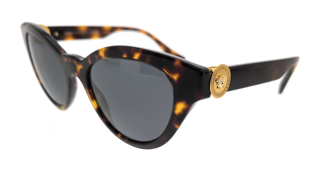 Versace  Full Rim Havana Cat Eye Sunglasses
