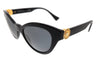 Versace  Full Rim Black Cat Eye Sunglasses