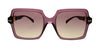 Versace VE4441 520968  Transparent Violet Square Sunglasses