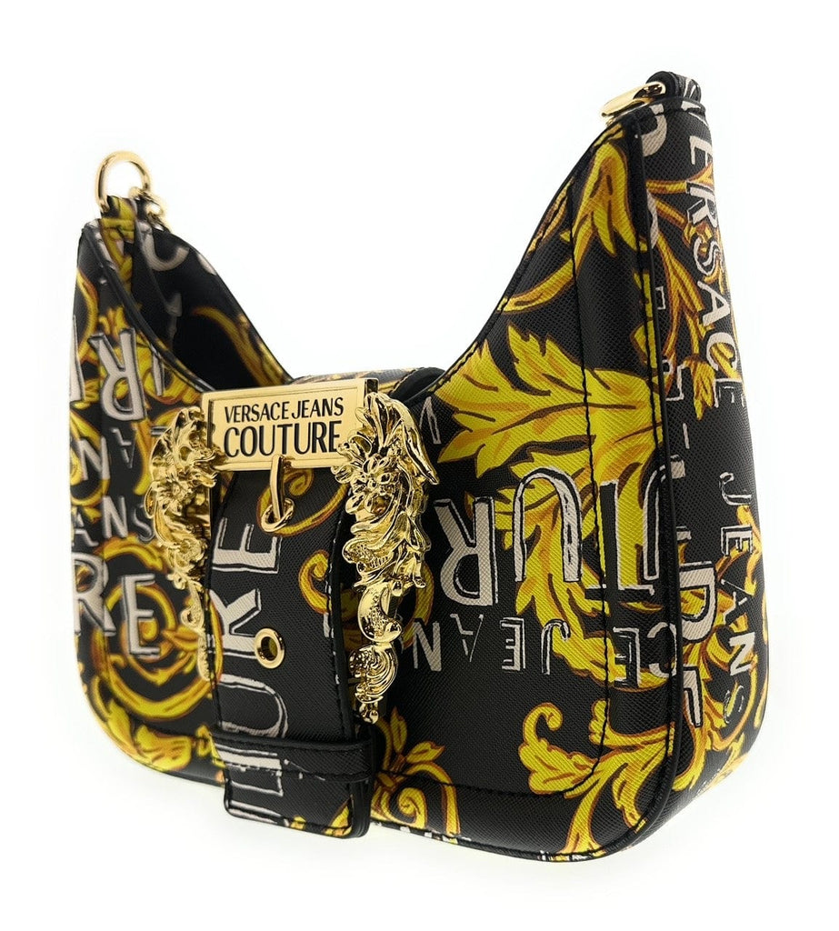 Versace Jeans Couture Black/Gold  Small Boho Baroque Shoulder Bag