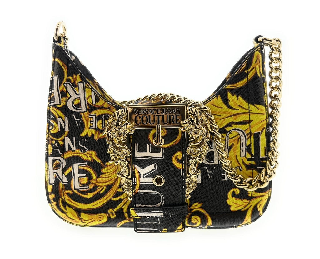 Versace Jeans Couture Black/Gold  Small Boho Baroque Shoulder Bag