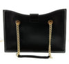 Versace Jeans Couture Black Medium Baroque Buckle Shoulder Bag