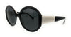 Prada  Black/White Round Sunglasses