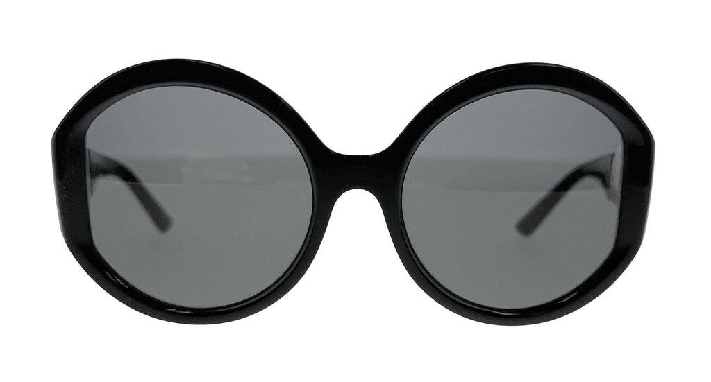 Prada 0PR 22XS YC45S0 Black/White Round Sunglasses