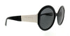 Prada 0PR 22XS YC45S0 Black/White Round Sunglasses