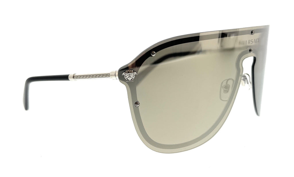 Versace 0VE2180 10006G Silver Shield Sunglasses