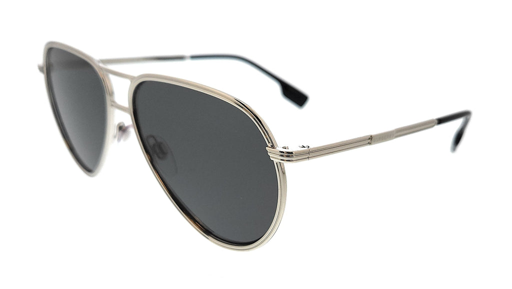 Burberry   Silver Aviator Sunglasses