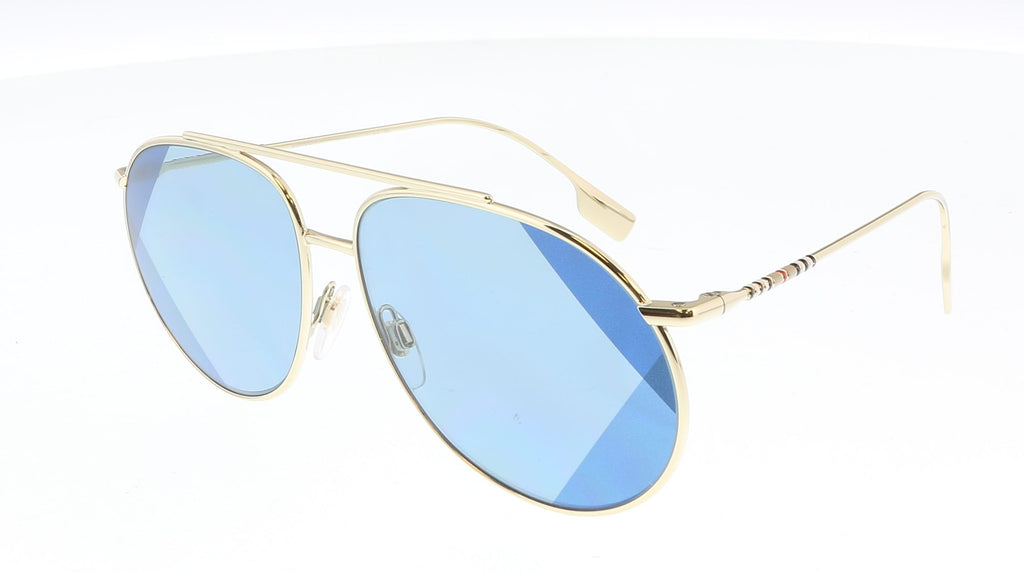 Burberry   Light Gold Aviator Sunglasses-Defect