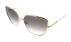 Prada  Pale Gold Square Sunglasses