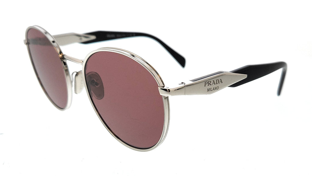 Prada  Silver Round Sunglasses