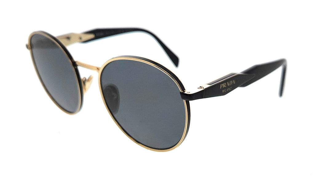 Prada  Pale Gold Round Sunglasses