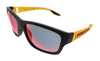 Prada Linea Rossa  Black Rubber Rectangular Sunglasses
