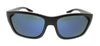 Prada Linea Rossa 0PS 01WS 08W08F Black Rubber Rectangular Sunglasses