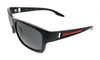 Prada Linea Rossa  Black Rectangular Sunglasses