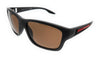 Prada Linea Rossa  Matte Black Rectangular Sunglasses