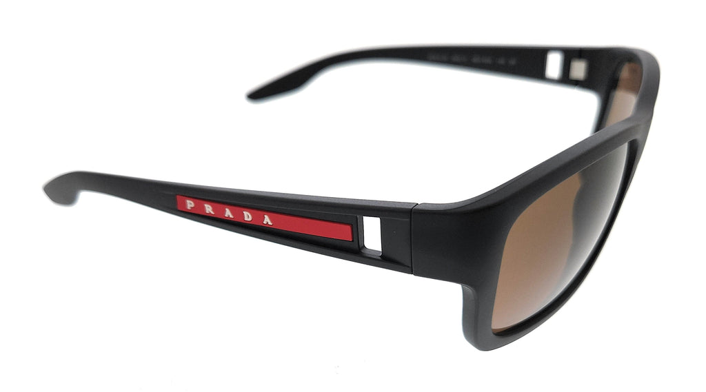 Prada Linea Rossa 0PS 01WS 1AB06F Black Rectangular Sunglasses