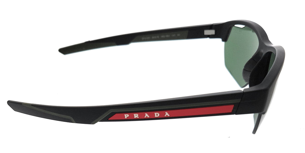 Prada Linea Rossa 0PS 03YS 17G08F Matte Black Rectangular Sunglasses