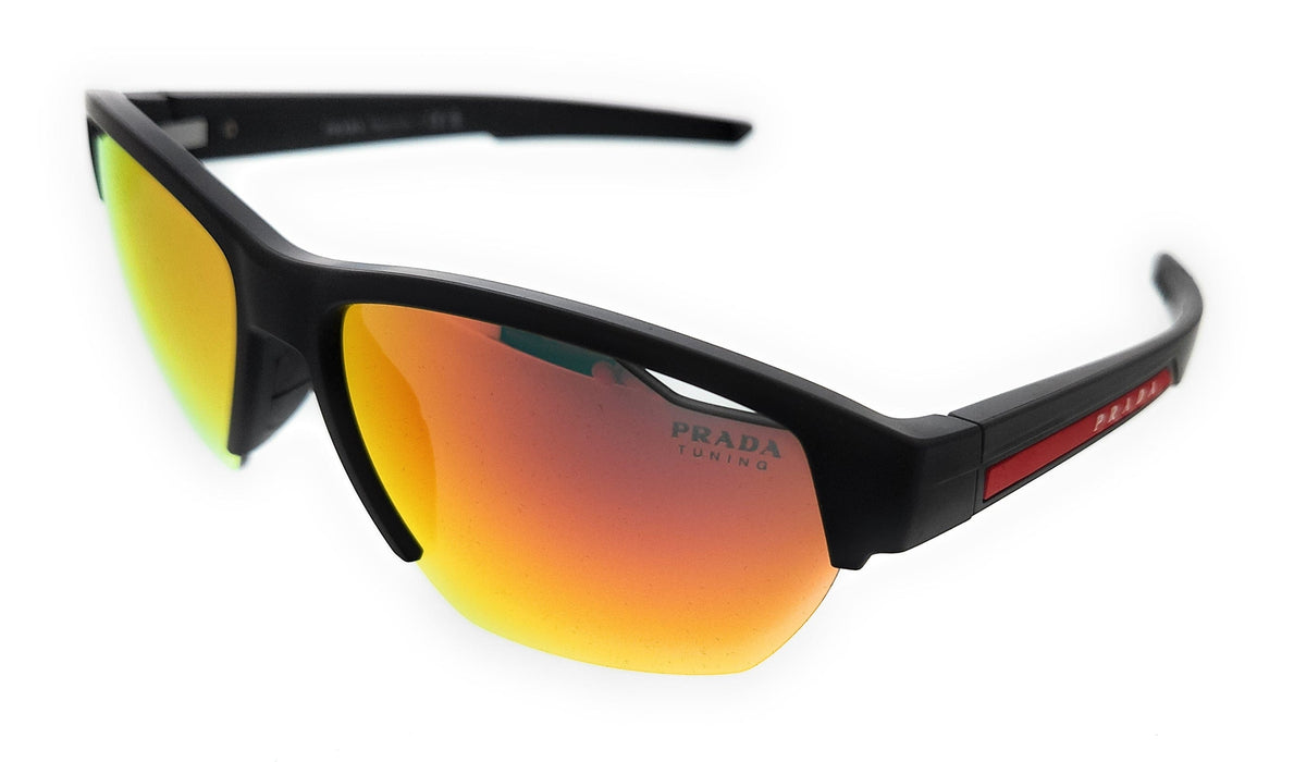 Prada Linea Rossa 0PS 03YS 1BO04U Matte Black Rectangular Sunglasses