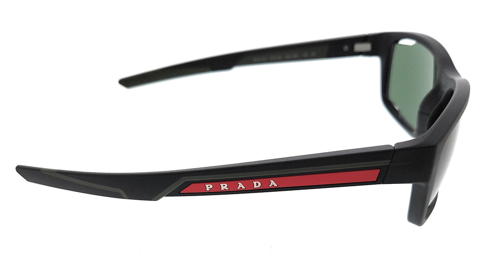 Prada Linea Rossa 0PS 04WS DG004Q Black Rubber Shield Sunglasses