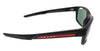 Prada Linea Rossa 0PS 04WS DG004Q Black Rubber Shield Sunglasses