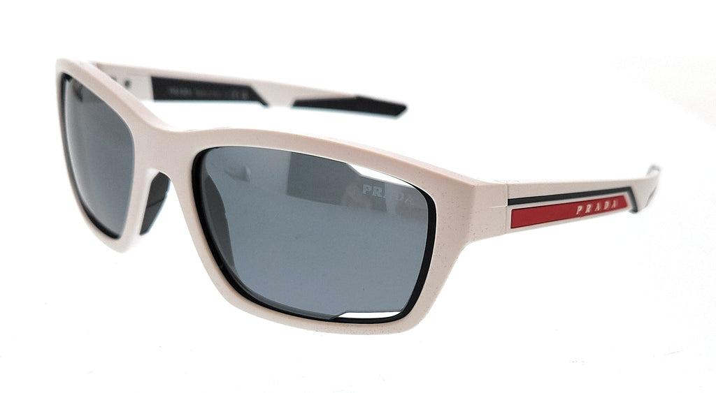 Prada Linea Rossa  White Rectangular Sunglasses