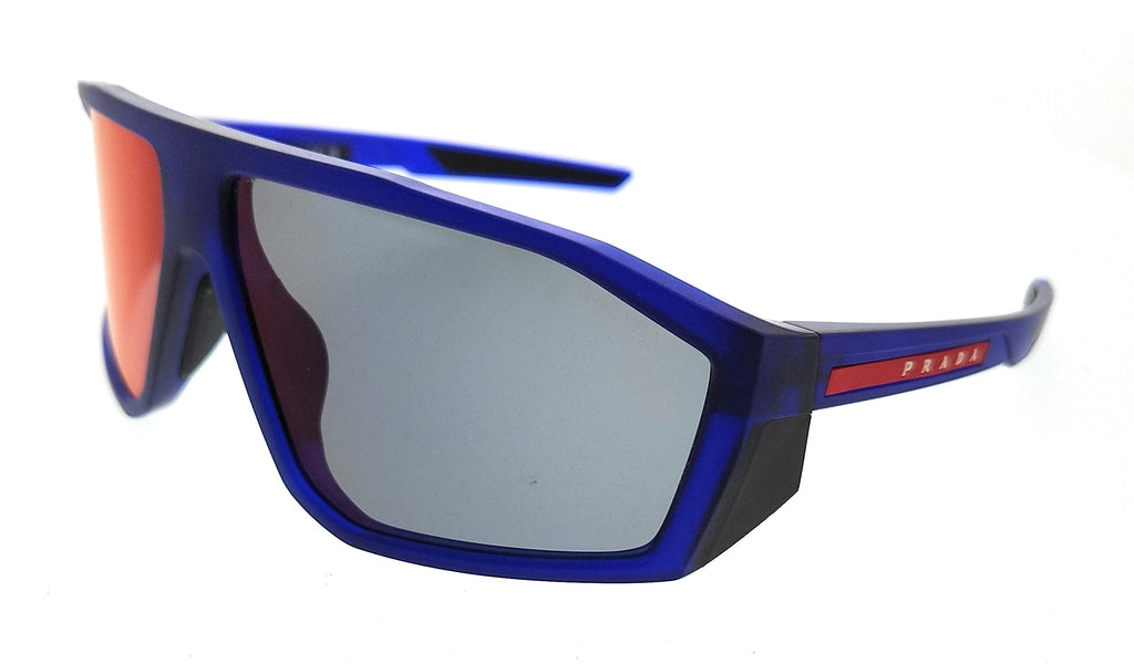 Prada Linea Rossa  Matte Blue Transparent Rectangular Sunglasses