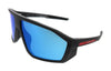 Prada Linea Rossa  
Matte Grey Transparent Rectangular Sunglasses