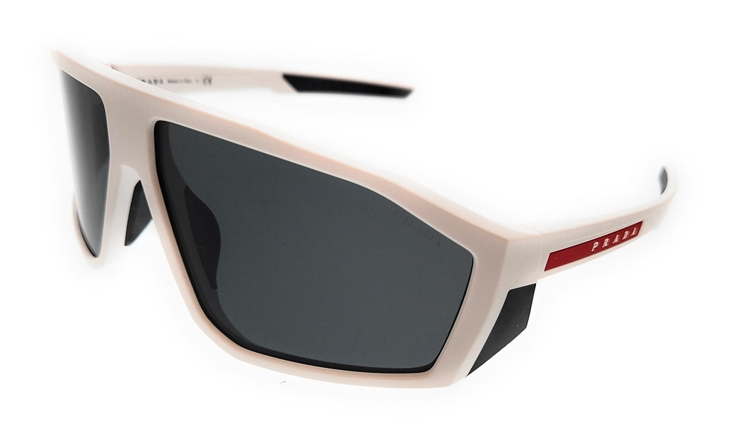 Prada Linea Rossa  Matte White Rectangular Sunglasses