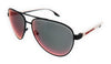 Prada Linea Rossa  Silver Polar Grey Aviator Sunglasses